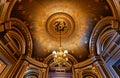 The Palais Garnier, Opera of Paris, interiors and details Royalty Free Stock Photo