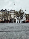 View of Paris and the haussmanian building, captial of France, most famous city in the world Royalty Free Stock Photo