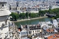 View of Paris from a height. France.