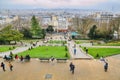 View of Paris from the hill of Montmartre