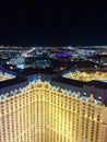 View of Paris Hotel Casino from Eiffel Tower Royalty Free Stock Photo