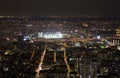 View on Paris at night