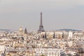 View of Paris from the Notre Dame Cathedral, France Royalty Free Stock Photo