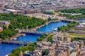 View of Paris, Pont Alexandre III and Place de la Royalty Free Stock Photo