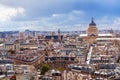 View of Paris roofs and Pantheon from above Royalty Free Stock Photo