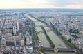 View on Paris and Sena Royalty Free Stock Photo