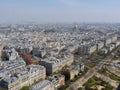 View of Paris skyline with the Eiffel tower in the distance Royalty Free Stock Photo