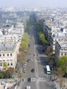 View of Paris steets on a spring day