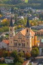 View of parish church in Bruneck