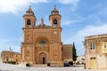 The view of the parish church of Our Lady of Pompei, Malta Royalty Free Stock Photo