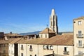 View of the Parish Church of Sant Feliu from the Cathedral, Girona, Catonia, Spain Royalty Free Stock Photo