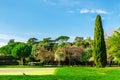 View of park on Castle Hill, Nice, French Riviera. Royalty Free Stock Photo