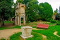 view of a park situated inside of italian city venice...IMAGE Royalty Free Stock Photo