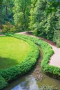 View of park Sofiyivska botanical garden in Uman city, Ukraine