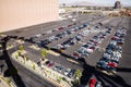 View of Parking Lot from High Roller Las Vegas Royalty Free Stock Photo