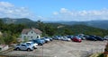View of the parking lot on the hill in Dalat, Vietnam