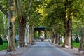 View of the famous Zrinjevac park in the city center of Zagreb, Croatia