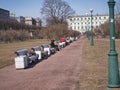 View of the parkway and benches