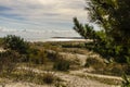 View from Parnidis Dune. Clouds, sand and sea