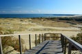 View from the Parnidis dune over the Curonian Lagoon. Nida. Lithuania Royalty Free Stock Photo