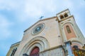 View of parocchia san Nicolo di Bari in Castelmola, Sicily, Italy Royalty Free Stock Photo