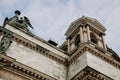 View of part of the ancient St. Isaac's Cathedral - Petersburg, Russia Royalty Free Stock Photo