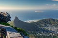 View of a part of the beautiful Cape Town from Table Mountain Royalty Free Stock Photo