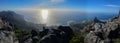 View of a part of the beautiful Cape Town from Table Mountain Royalty Free Stock Photo