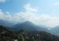 A view of a part of the Himalaya in Nainital, Uttarakhand, India