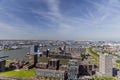 View of a part of Rotterdam with its canals and buildings Royalty Free Stock Photo