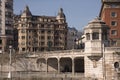 View of part of the Town Hall bridge in Bilbao, Biscay, Basque Country, Spain Royalty Free Stock Photo