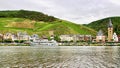 view of a part of a town on the Moselle In Germany Royalty Free Stock Photo