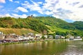 view of a part of a town on the Moselle In Germany Royalty Free Stock Photo