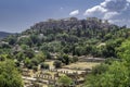 View of the Parthenon and Acropolis from the Ancient Agora, Athens, Greece Royalty Free Stock Photo