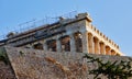 View of the Parthenon From Dionysiou Areopagitou Street, Athens, Greece Royalty Free Stock Photo