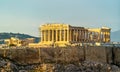 View of the Parthenon in Athens, Greece