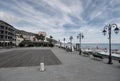 View of the partisans square of Alassio Royalty Free Stock Photo