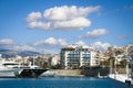 View of Pasalimani port,Piraeus city , Greece.