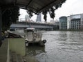 View of the Pasig river and MacArthur bridge, from the Lawton ferry terminal, Manila, Philippines Royalty Free Stock Photo