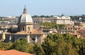 View from Janiculum Hills at Archbasilica, Rome Royalty Free Stock Photo