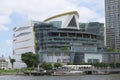 View of passenger boat and Iconsiam Royalty Free Stock Photo