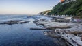 Passetto beach and the famous Seggiola del Papa rockfrom above