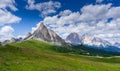 View from Passo Giau on Tofanes, Dolomites, Italy