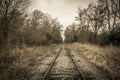 Abandoned railroad in rural Louisiana