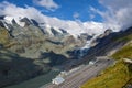 View of Pasterze Glacier in Glockner Group in High Tauern Royalty Free Stock Photo
