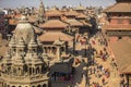 View of the Patan Durbar Square. It is one of the 3 royal cities in the Kathmandu, a very popular spot for tourists.