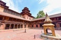 View of Patan Royal Palace Complex on Sunny Day