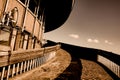 view of the path around the mountain hotel and transmitters