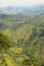 View from a path to famous Ella rock mountain in central Sri Lanka Royalty Free Stock Photo