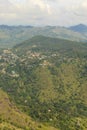 View from a path to famous Ella rock mountain in central Sri Lanka Royalty Free Stock Photo